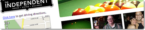 The Independent - Booze. Bistro. Billiards