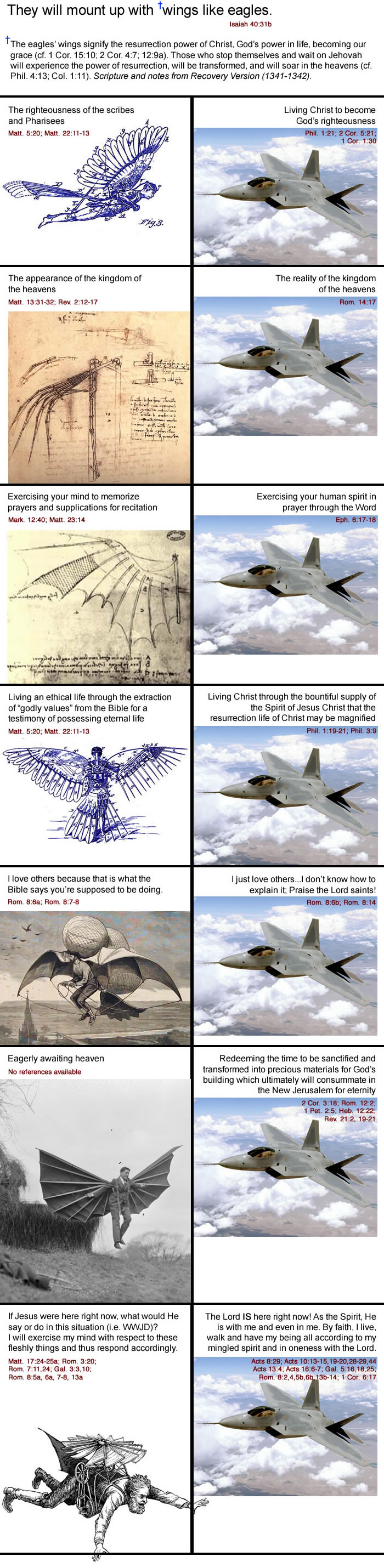 They will mount up with wings like eagles (Isaiah 40:31b).